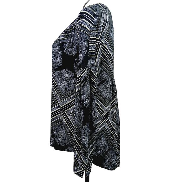 Free People SZ M Walking On A Dream Tunic Top Black - Picture 4 of 7